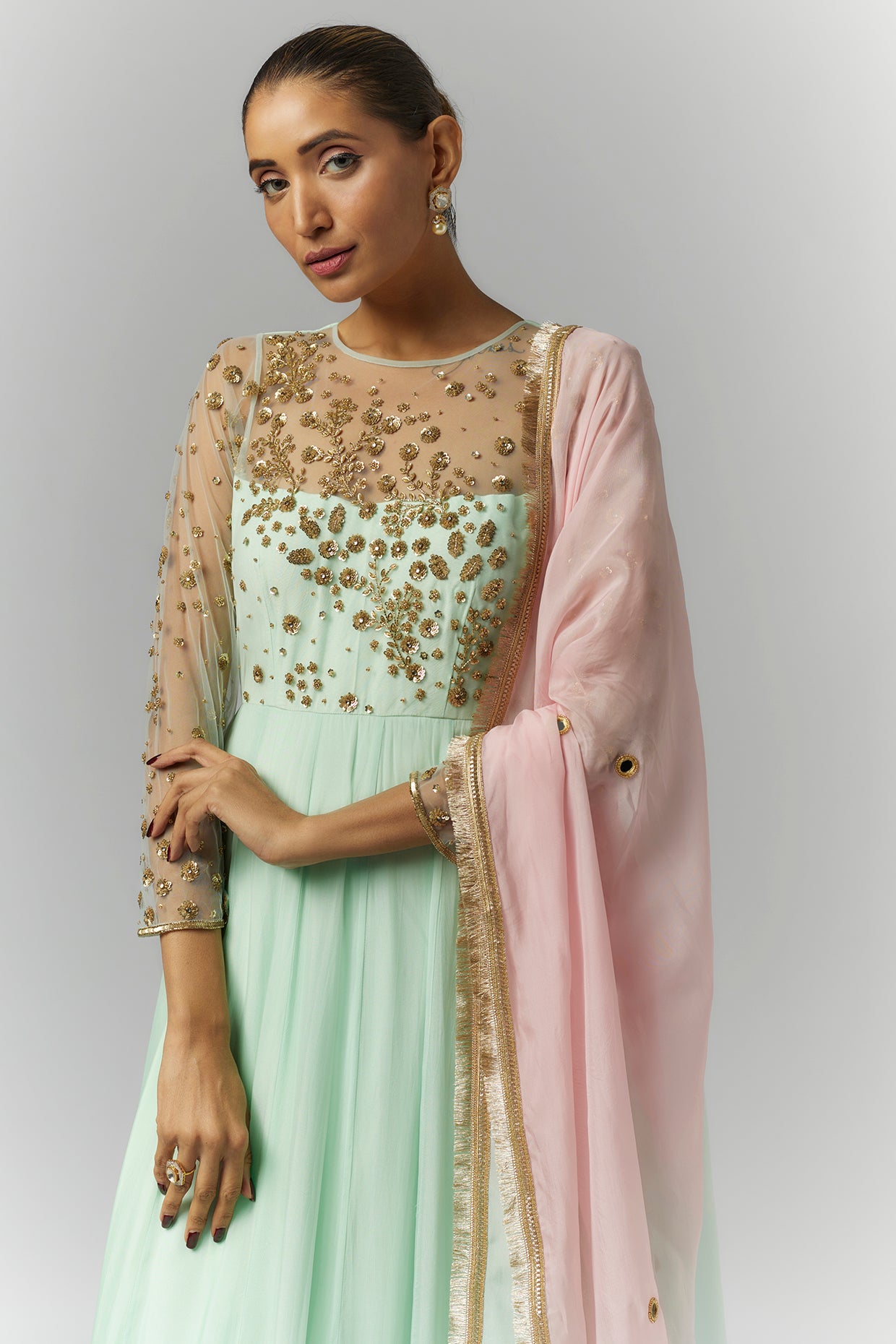 Mint Green Anarkali