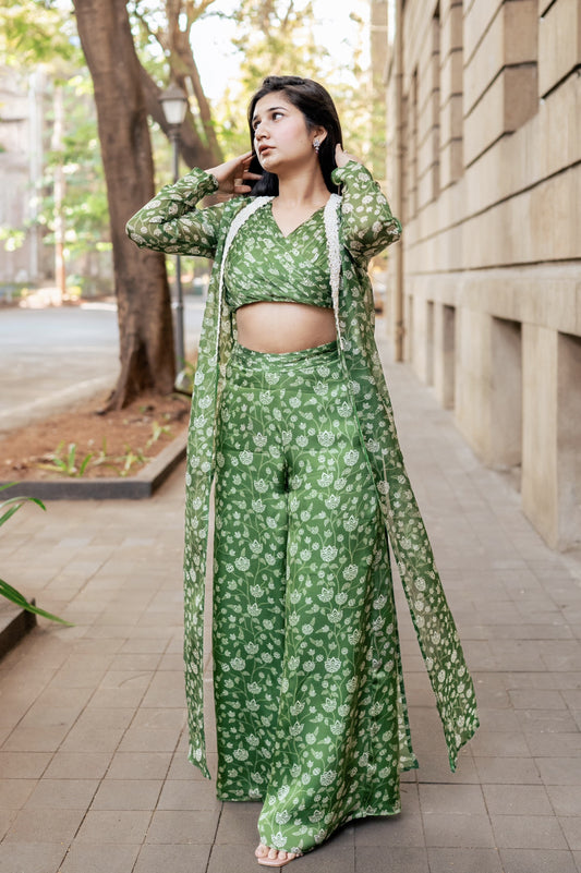 Olive Green Pant Set- Ready to Ship