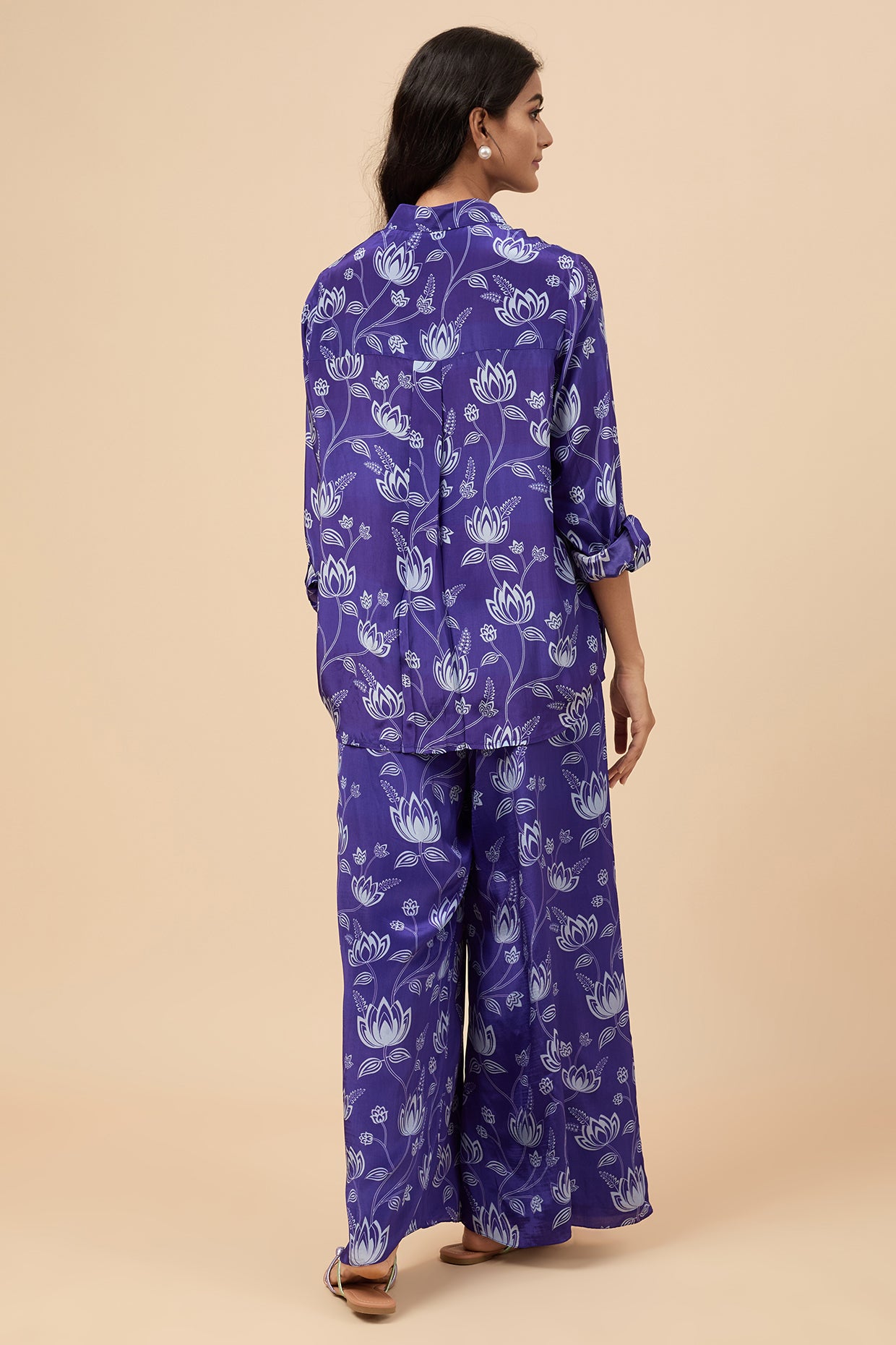 Violet Shirt & Pants Co-ord
