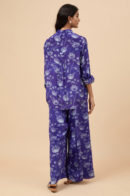 Violet Shirt & Pants Co-ord