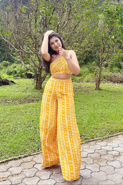 Mustard Yellow Floral Co-ord