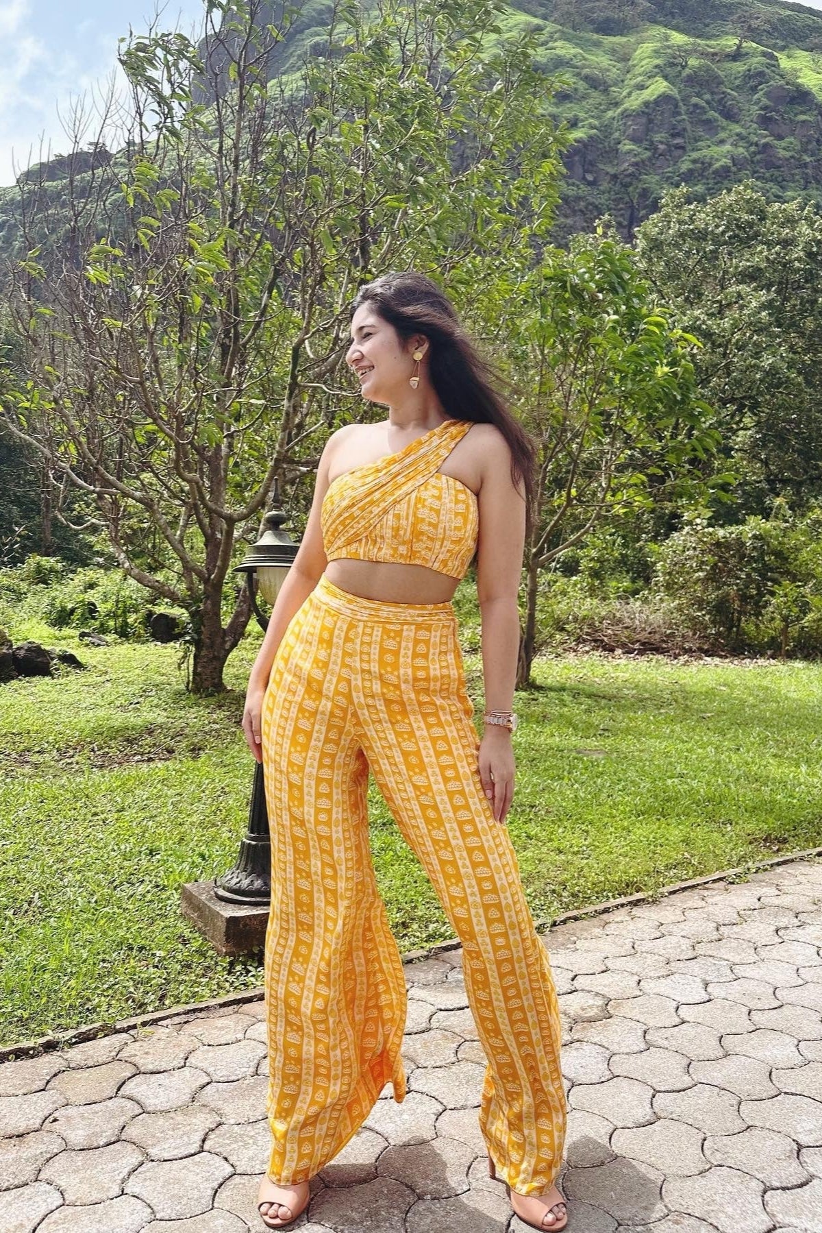 Mustard Yellow Floral Co-ord