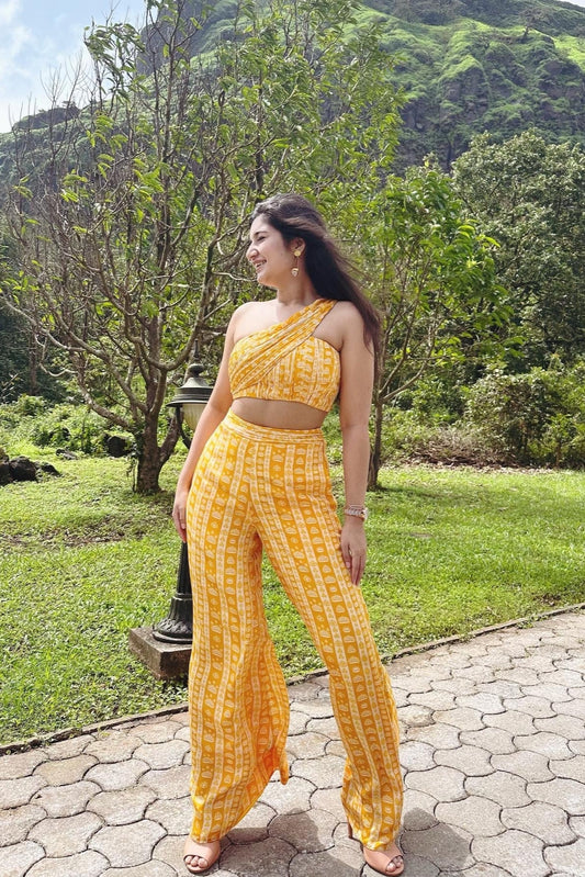 Mustard Yellow Floral Co-ord