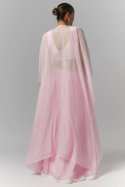 Lilac Cape Lehenga Set- Ready to Ship