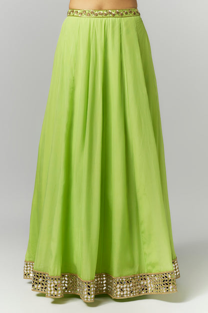 Parrot Green Lehenga Set- Ready to Ship